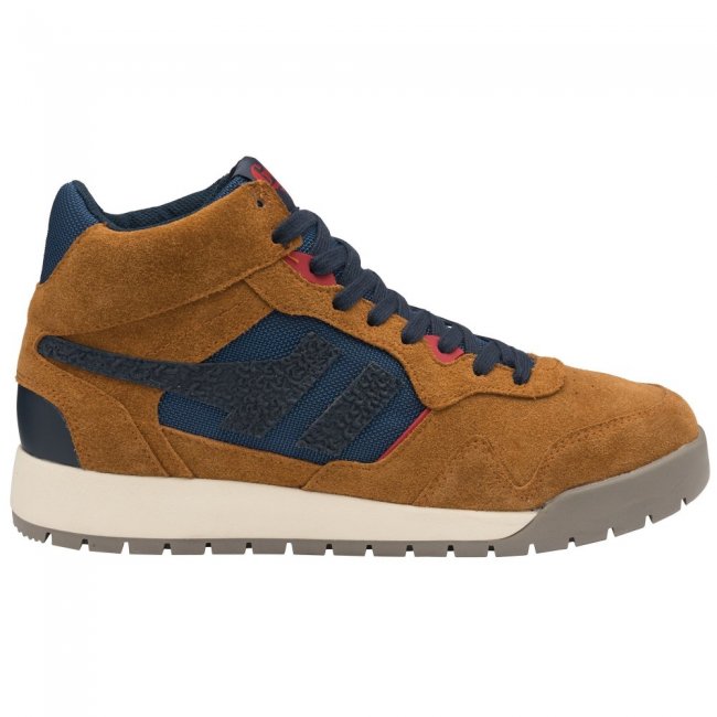 Gola Classics Men's Summit High Sneakers - Caramel/Navy Gola Classics Men's Summit High Sneakers - Caramel/Navy