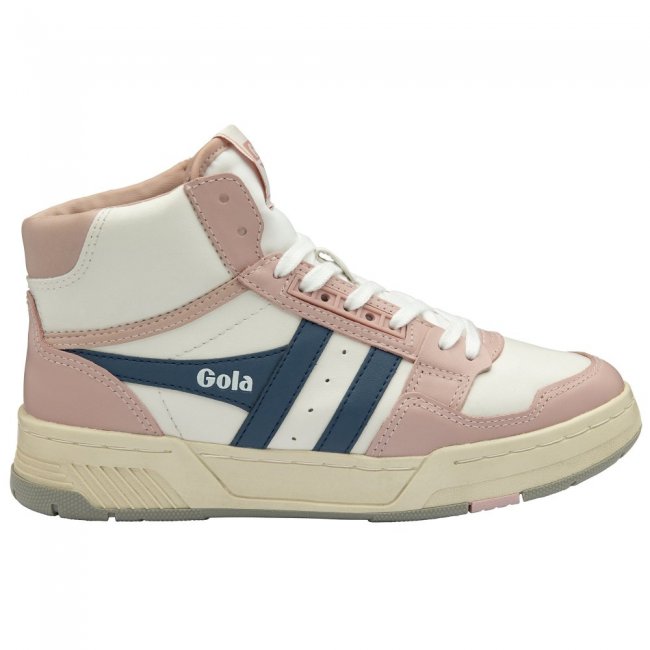 Gola Classics Women's Challenge High Sneakers - White/Chalk Pink/Moonlight Gola Classics Women's Challenge High Sneakers - White/Chalk Pink/Moonlight