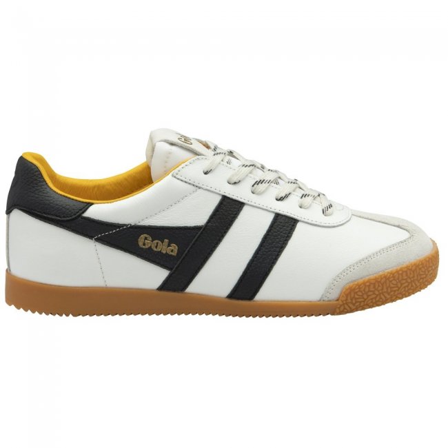Gola Classics Men's Elan 120 Leather Sneakers - White/Black Gola Classics Men's Elan 120 Leather Sneakers - White/Black
