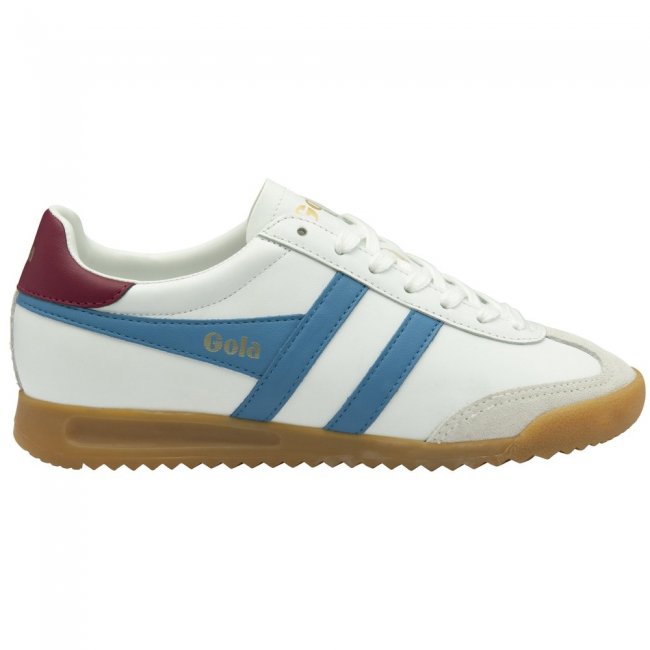 Gola Classics Women's Torpedo Leather Sneakers - White/Santorini/Cerise Gola Classics Women's Torpedo Leather Sneakers - White/Santorini/Cerise