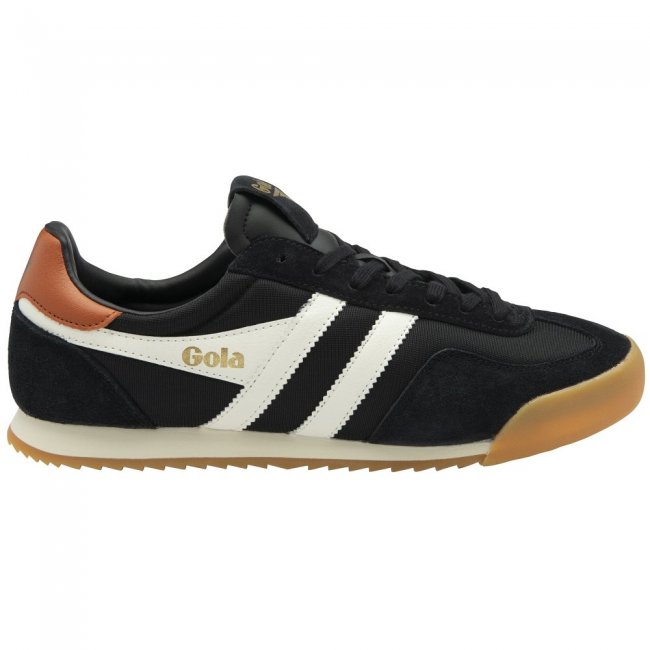 Gola Classics Men's Europa Sneakers - Black/Off White/Moody Orange Gola Classics Men's Europa Sneakers - Black/Off White/Moody Orange