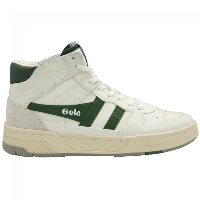 Gola Classics Men's Allcourt High Sneakers - White/Green Gola Classics Men's Allcourt High Sneakers - White/Green