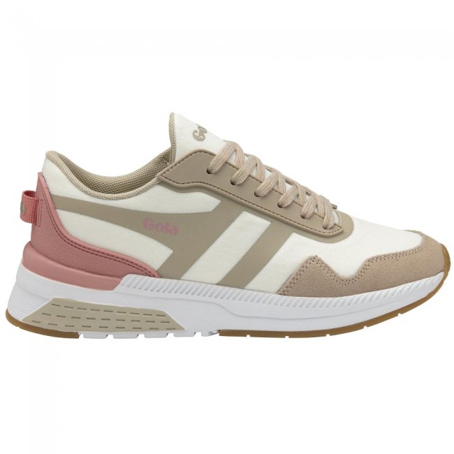 Gola Performance Women's Atomics Sneakers - Off White/Warm Grey/Dusty Rose Gola Performance Women's Atomics Sneakers - Off White/Warm Grey/Dusty Rose