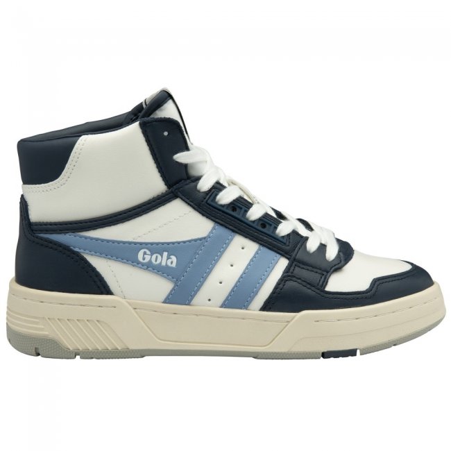 Gola Classics Women's Challenge High Sneakers - White/Navy/Vista Blue Gola Classics Women's Challenge High Sneakers - White/Navy/Vista Blue