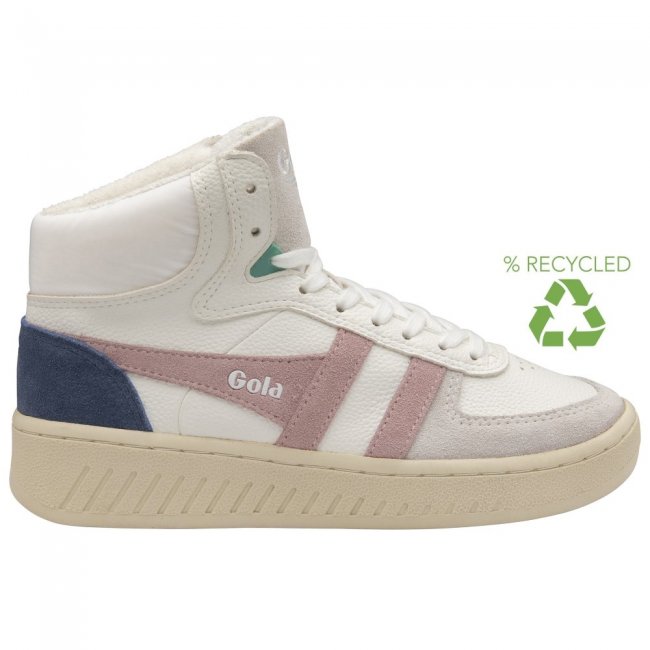 Gola Classics Women's Slam Trident Sneakers - White/Chalk Pink/Moonlight Gola Classics Women's Slam Trident Sneakers - White/Chalk Pink/Moonlight