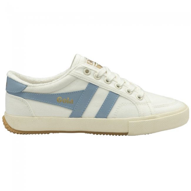Vegan Gola Classics Women's Stratus Plimsoll Sneakers - Off White/Air Vegan Gola Classics Women's Stratus Plimsoll Sneakers - Off White/Air