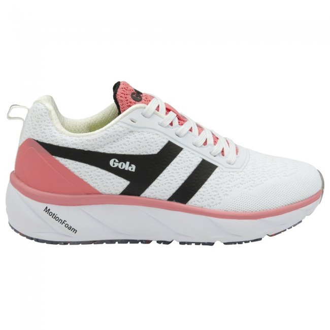 Gola Performance Women's Typhoon RMD Sneakers - White/Black/Tea Rose Gola Performance Women's Typhoon RMD Sneakers - White/Black/Tea Rose