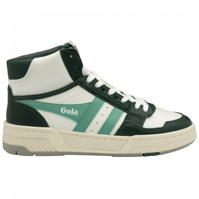 Gola Classics Women's Challenge High Sneakers - White/Green/Sea Mist Gola Classics Women's Challenge High Sneakers - White/Green/Sea Mist