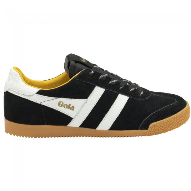 Gola Classics Men's Elan 120 Suede Sneakers - Black/White Gola Classics Men's Elan 120 Suede Sneakers - Black/White