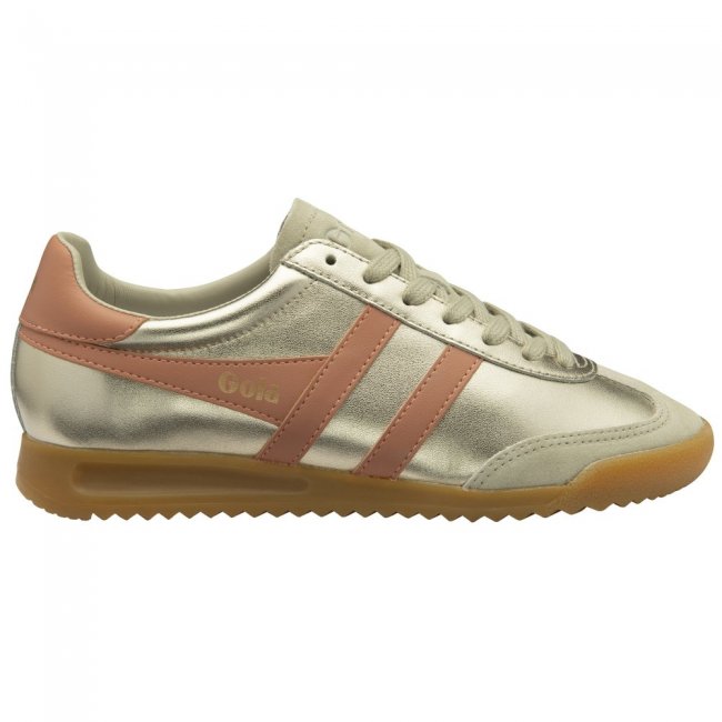 Gola Classics Women's Torpedo Glimmer Sneakers - Gold/Terracotta Gola Classics Women's Torpedo Glimmer Sneakers - Gold/Terracotta