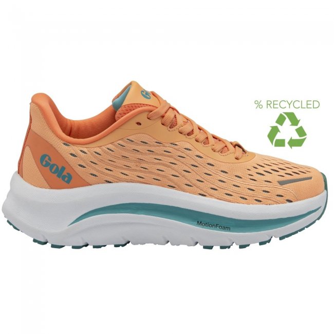 Gola Performance Women's Alzir Speed Sneakers - Coral/Aqua Gola Performance Women's Alzir Speed Sneakers - Coral/Aqua
